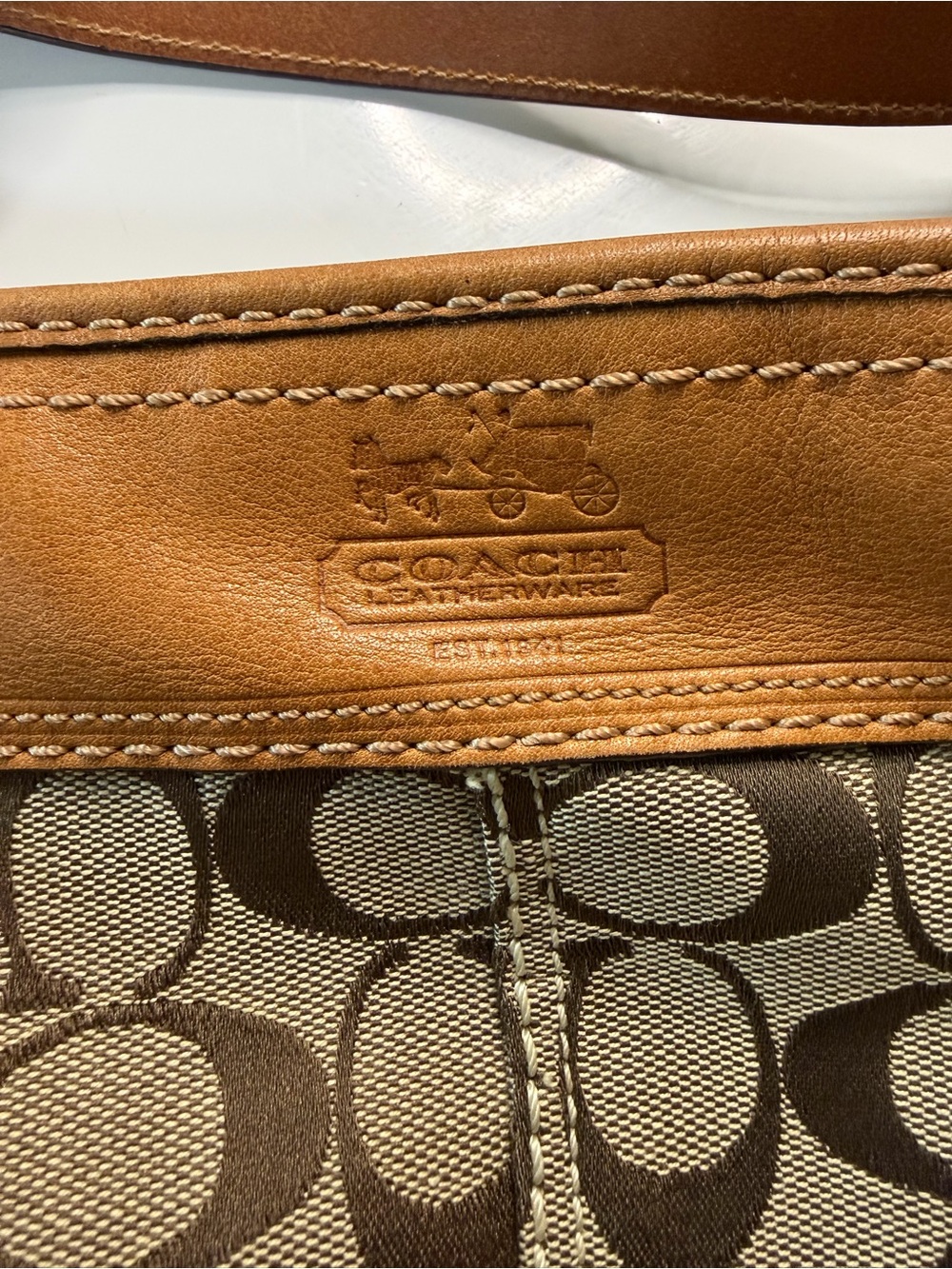 Y2K Coach Bleecker Signature Duffle Bag - Picture 11 of 14